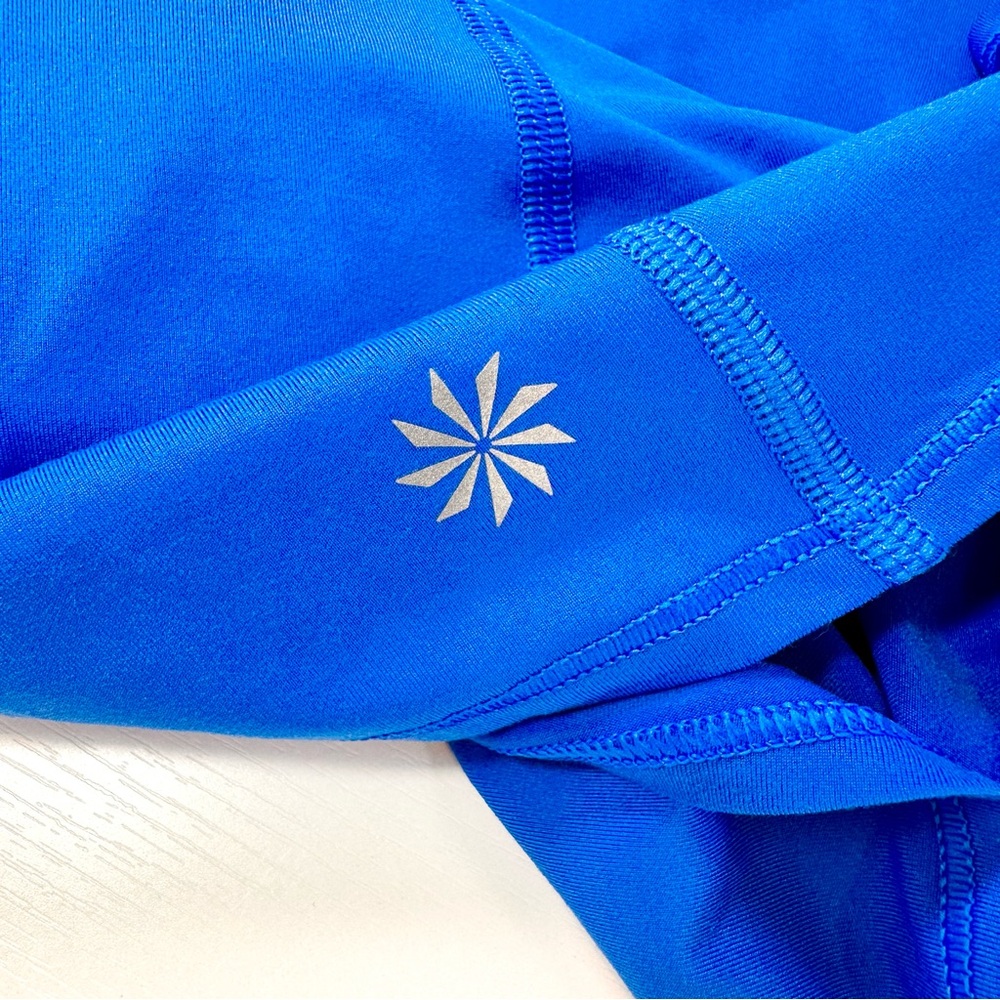 Athleta Luster High Neck Reflective Tank, Macaw Blue, XL - Picture 5 of 14